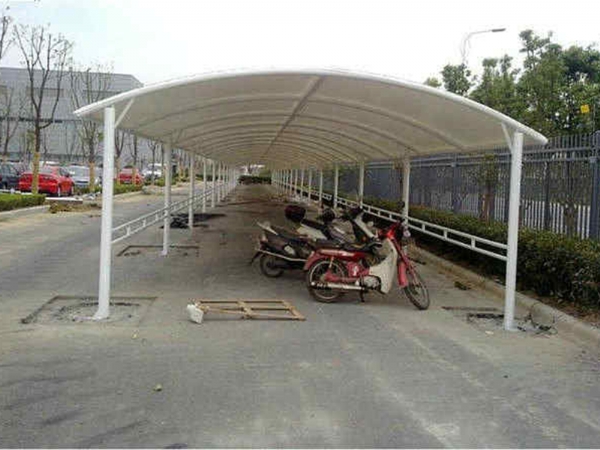 山东膜结构自行车棚厂家